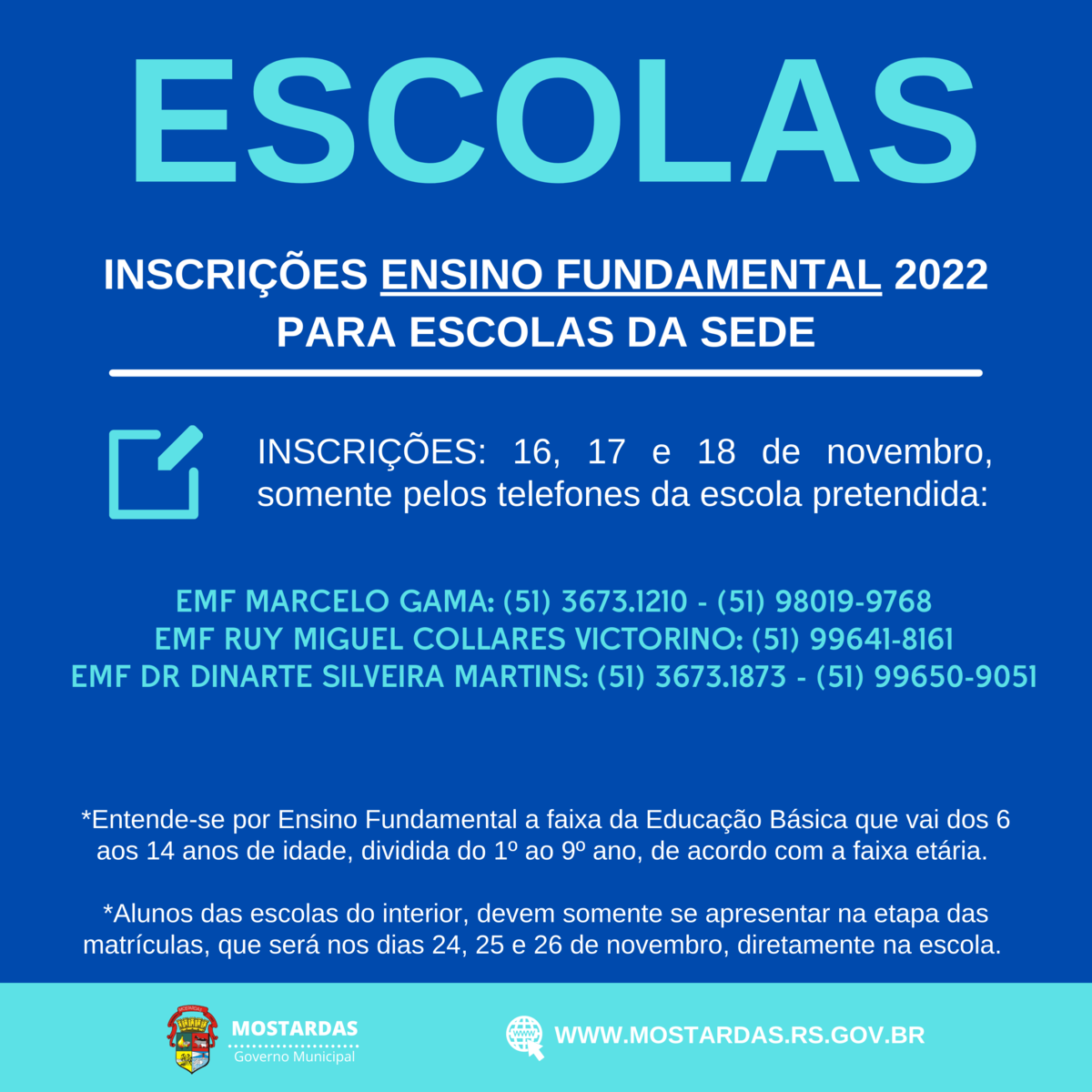 inscricoes-para-as-escolas-municipais-de-educacao-infantil-e-ensino-fundamental-para-2022